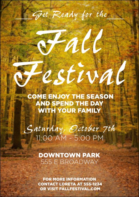 Fall Club Flyer Product Front