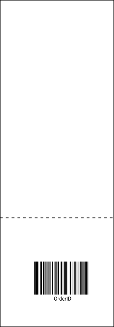 All Purpose Blue Raffle Ticket Product Back