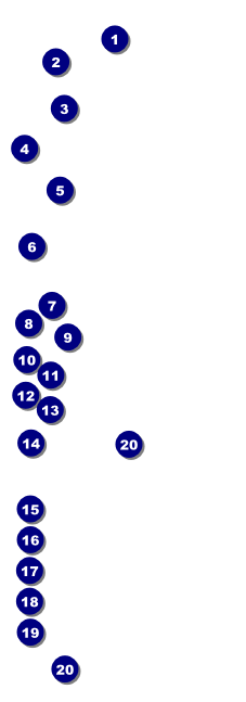 Orange Geometric Raffle Ticket Front Field Markers