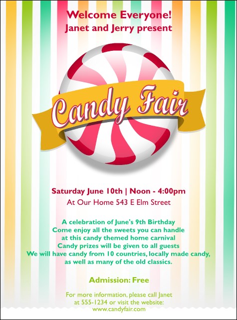 Candy Flyer Product Front