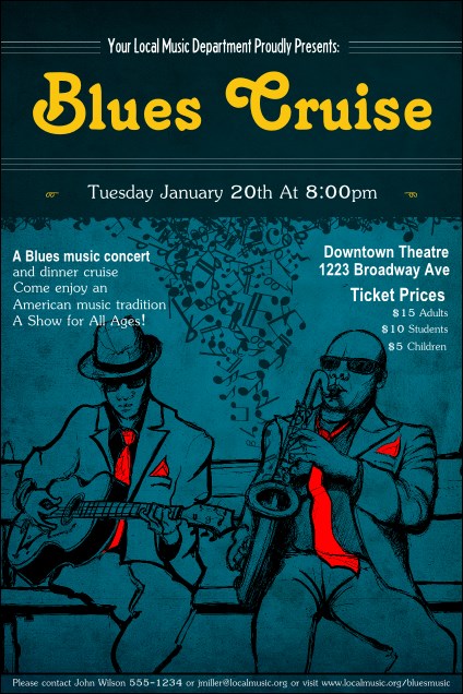 Blues Cruise Poster Product Front