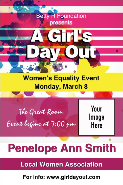 Women's Expo Abstract Economy Event Badge