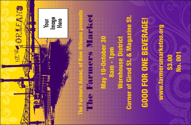 New Orleans Drink Ticket Product Front