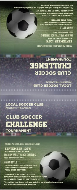 Soccer stadium Table Tent