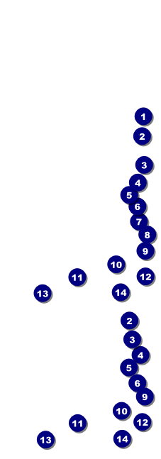 Valentine Heart Reserved Event Ticket Front Field Markers