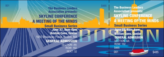 Boston Reserved Event Ticket