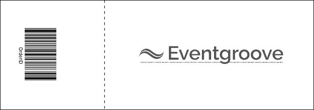 All Purpose Trees Black & White Event Ticket Product Back