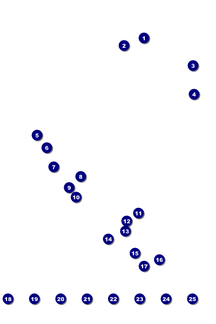All Purpose Triangles 2 Black and White Image Poster Front Field Markers