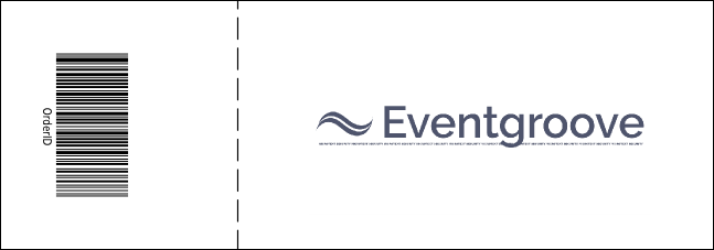 Teal Ribbon Event Ticket Product Back