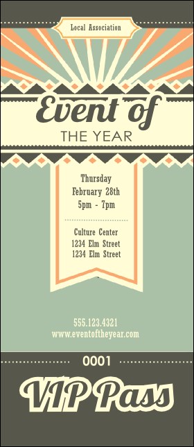 Retro VIP Pass Product Front