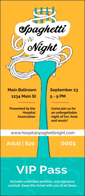 Retro Spaghetti VIP Pass Product Front