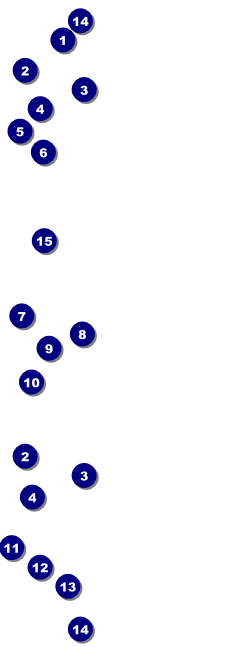 Navy and Gold Event Ticket 0007 Front Field Markers