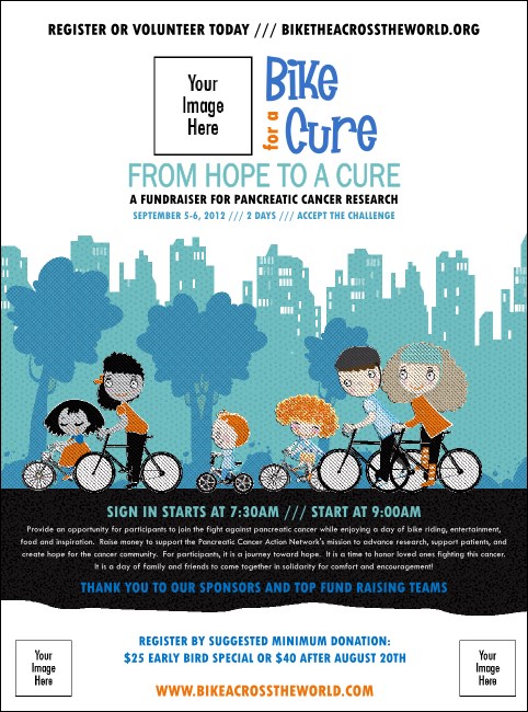 Bike for a Cause Flyer Product Front