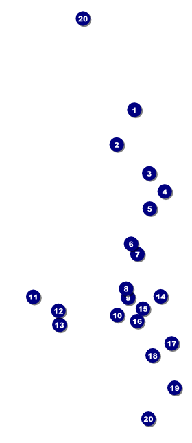 Football Lights Hang Tag Front Field Markers