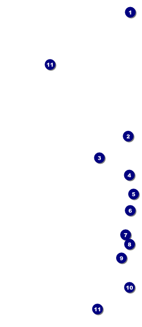 Football Green Hang Tag Front Field Markers