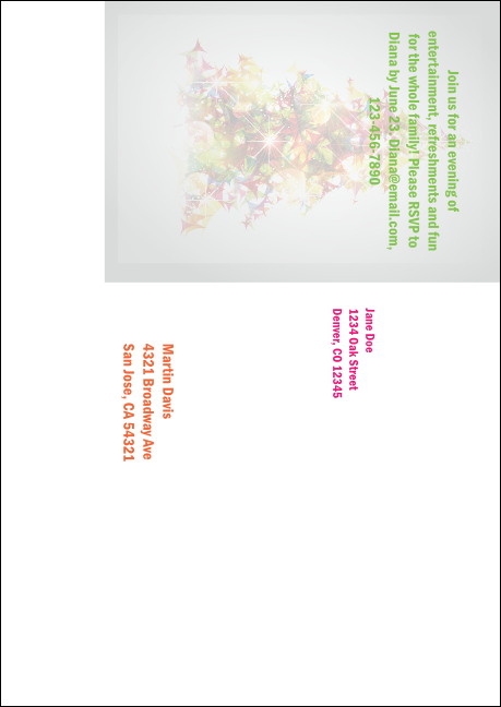 Prism Tree Postcard Mailer Product Back