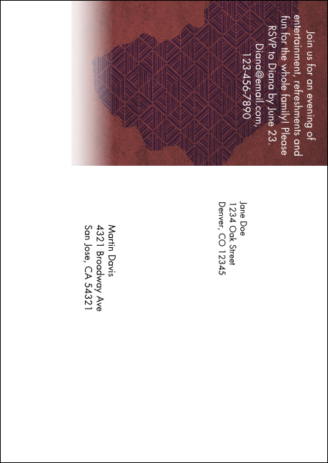 Africa  Postcard Mailer Product Back