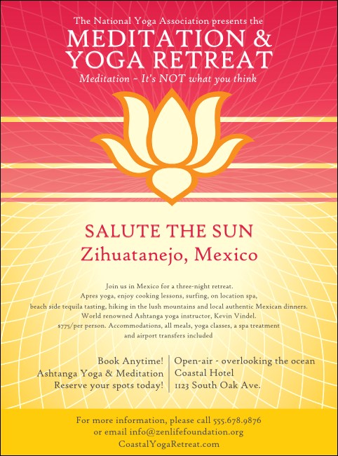 Lotus Flower Flyer Product Front