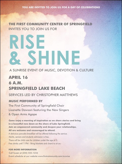 Clouds Flyer Product Front