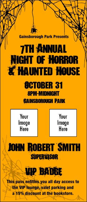 Spider Web VIP Event Badge Large