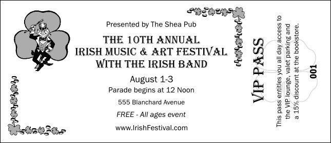 St. Patrick's Day VIP Pass Product Front