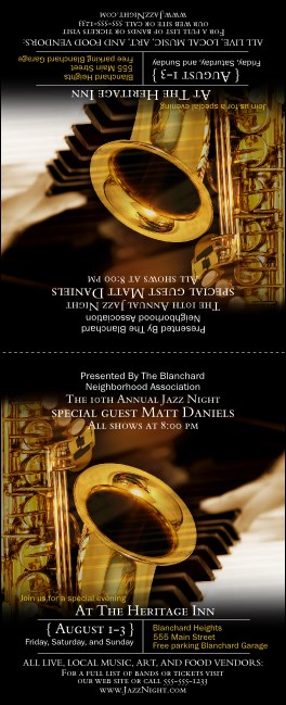 Jazz Table Tent Product Front