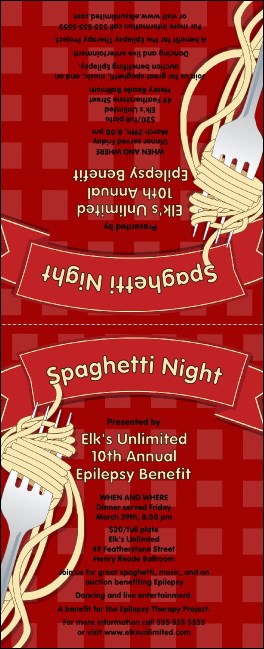 Spaghetti Table Tent Product Front