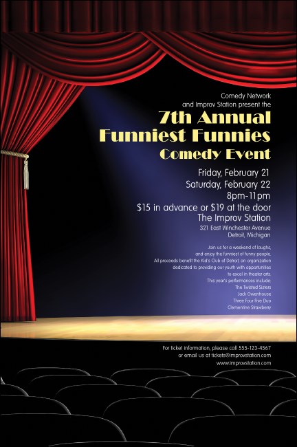 Stand Up Comedy Poster Product Front