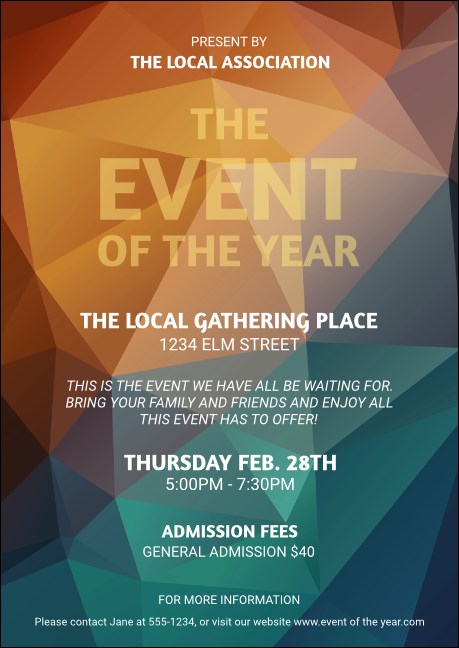 All Purpose Geometric Postcard Mailer