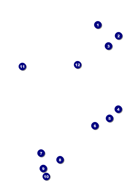 Cool Christmas VIP Event Badge Medium Front Field Markers