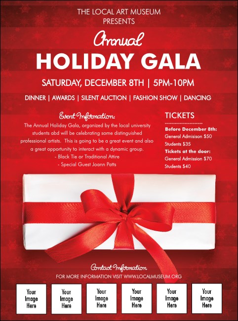 Holiday Gift Logo Flyer Product Front