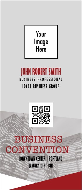 All Purpose Grey Buildings VIP Event Badge Large Product Front