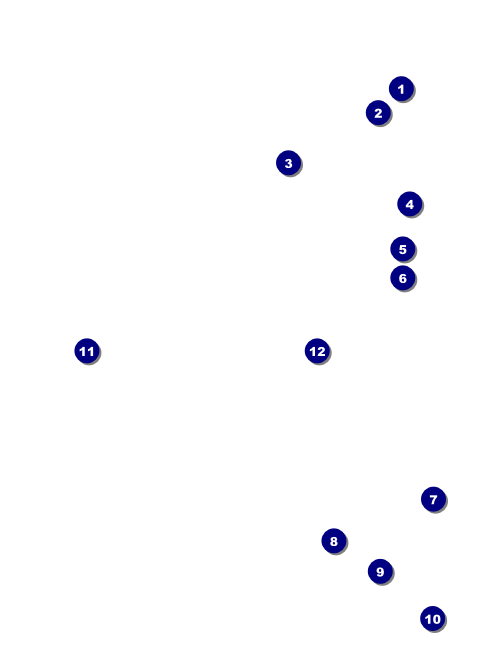 Color Circle Economy Event Badge Front Field Markers