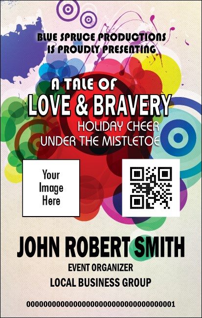 Color Circle VIP Event Badge Medium Product Front