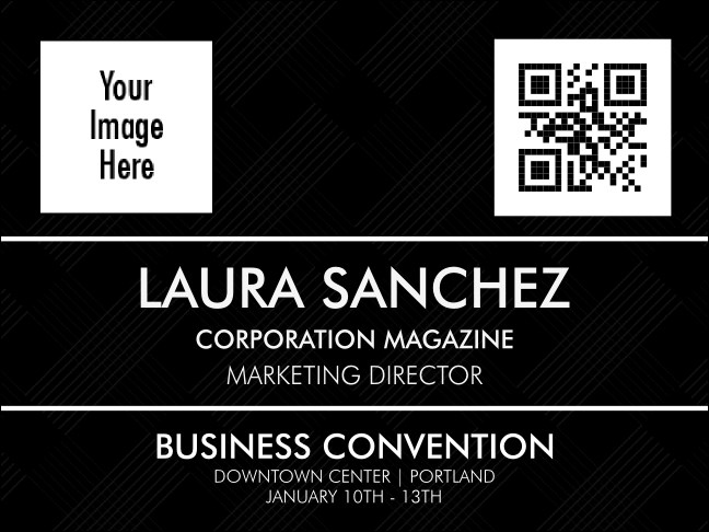 Conference Series: All Purpose Lines Economy Event Badge Product Front