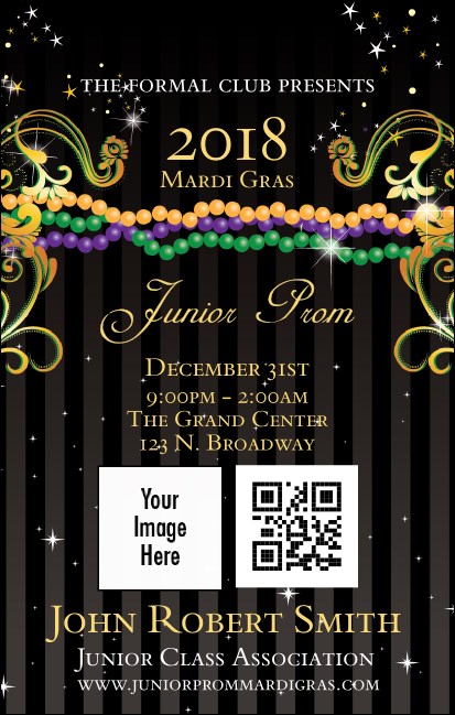 Mardi Gras Prom VIP Event Badge Medium VIP Event Badge Medium
