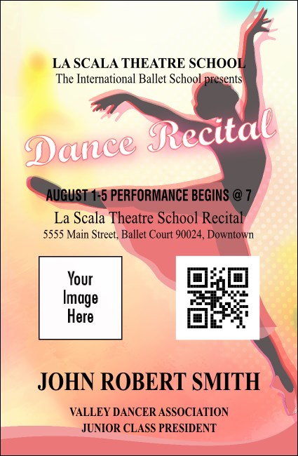 Dance Silhouette VIP Event Badge Small