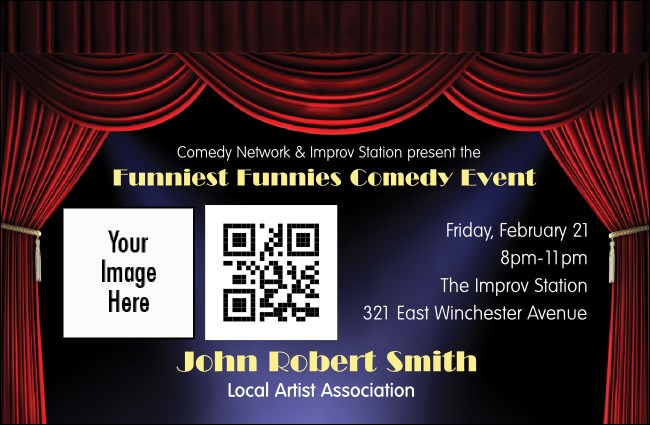 Stand Up Comedy VIP Event Badge Small