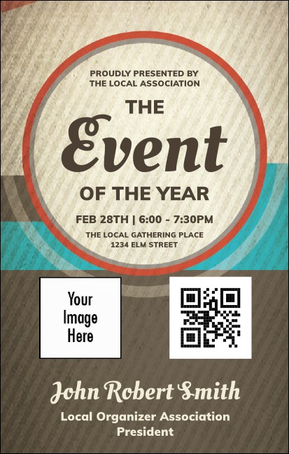 All Purpose Circle VIP Event Badge Medium