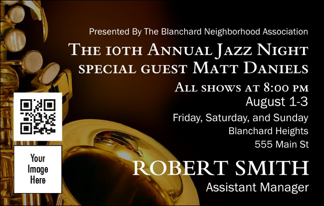 Jazz  VIP Event Badge Medium