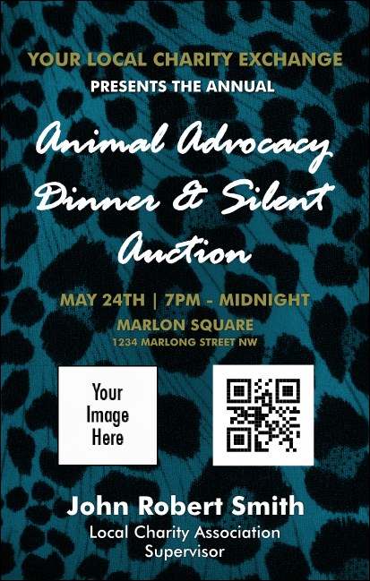 Animal Print VIP Event Badge Medium