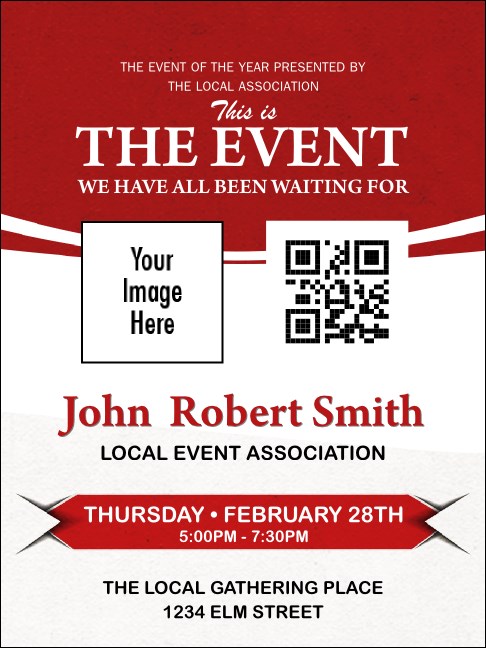 Red Economy Event Badge Product Front