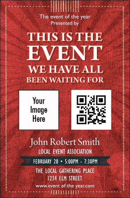 Retro Sunburs VIP Event Badge Medium