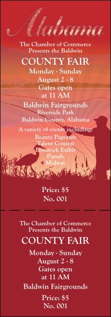 Alabama General Admission Ticket