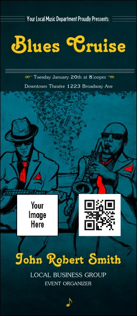 Blues Cruise VIP Event Badge Large Product Front