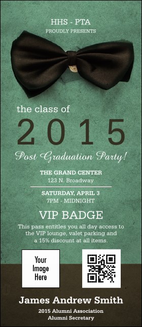 Bow Tie VIP Event Badge Large