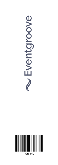 Alternative Music Event Ticket Product Back