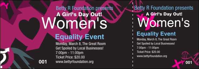 Equality Event Ticket Product Front