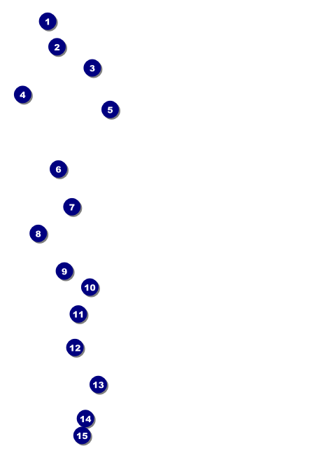 Bar Mitzvah Green and White Invitation Front Field Markers