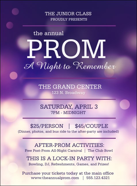 Abstract Lights Invitation Product Front